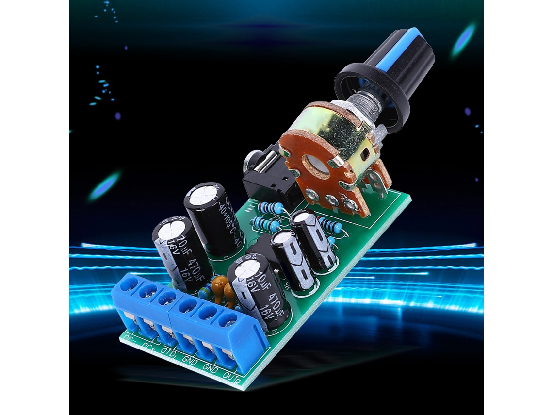 Laxiscreed Placa Amplificador De Corrente Dc Dual Canais Estéreo Para Áudio