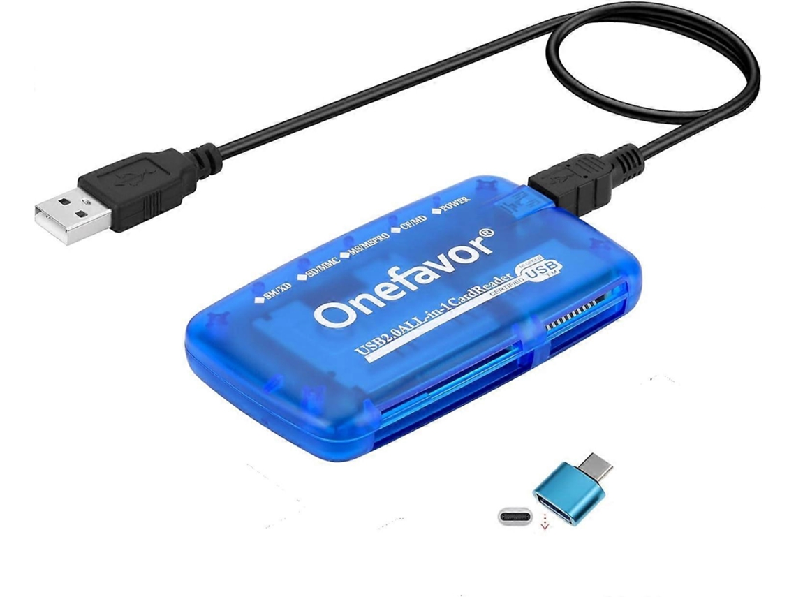 Leitor De Cartão Csmartmedia, Adaptador Usb Universal Multifuncional Para Múltiplos Cartões, Hub Fino