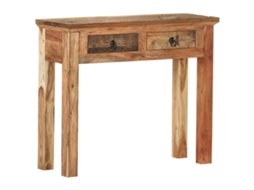Vidaxl Mesa Consola 90,5x30x75 Cm Madeira Acácia E Recuperada Maciças