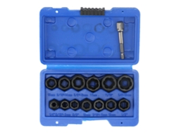 Kit De Extratores De Porcas E Parafusos Quebrados Com 13 Peças, Ranhuras Espirais Inversas E Adaptador Hexagonal