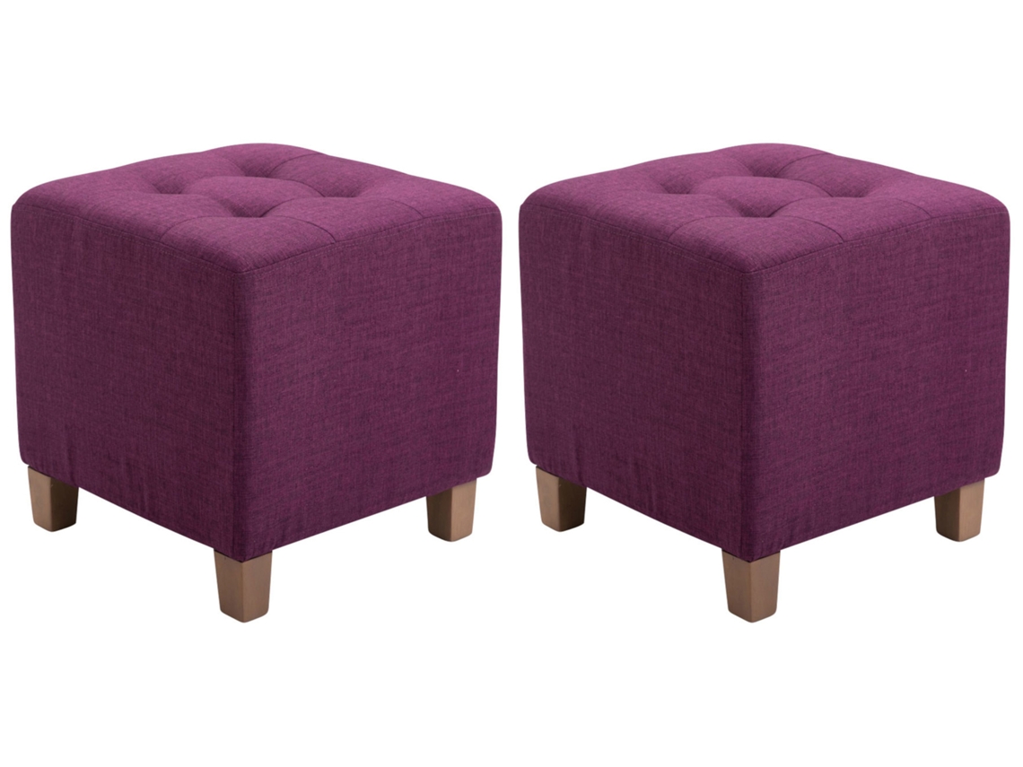 Conjunto De 2 Bancos Pharaoh Roxo Clp