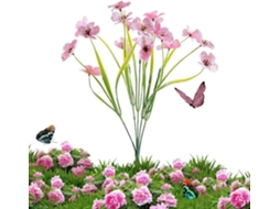 Violetas Artificiais Para Decoração De Pátio | Flores Artificiais Resistentes Aos Raios Uv