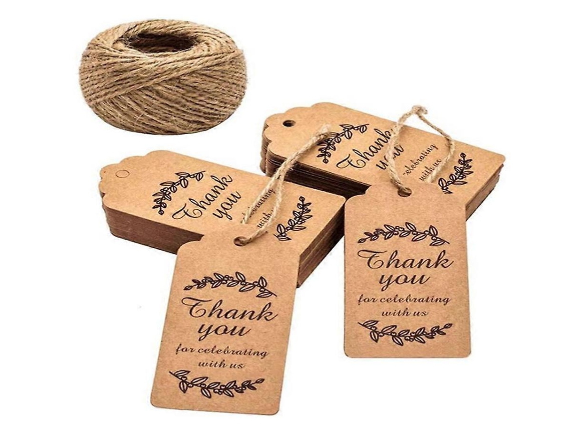 Lurelia Etiquetas De Papel, 100 Unidades, 9,5 X 4,5 Cm, Para Embalagens E Presentes