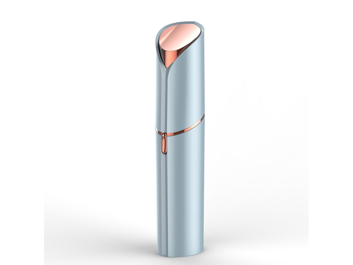 2026 depilador Facial Eléctrico para Mulher com Cabeça Redonda, Portátil e Recarregável, Corpo de Abs, Azul