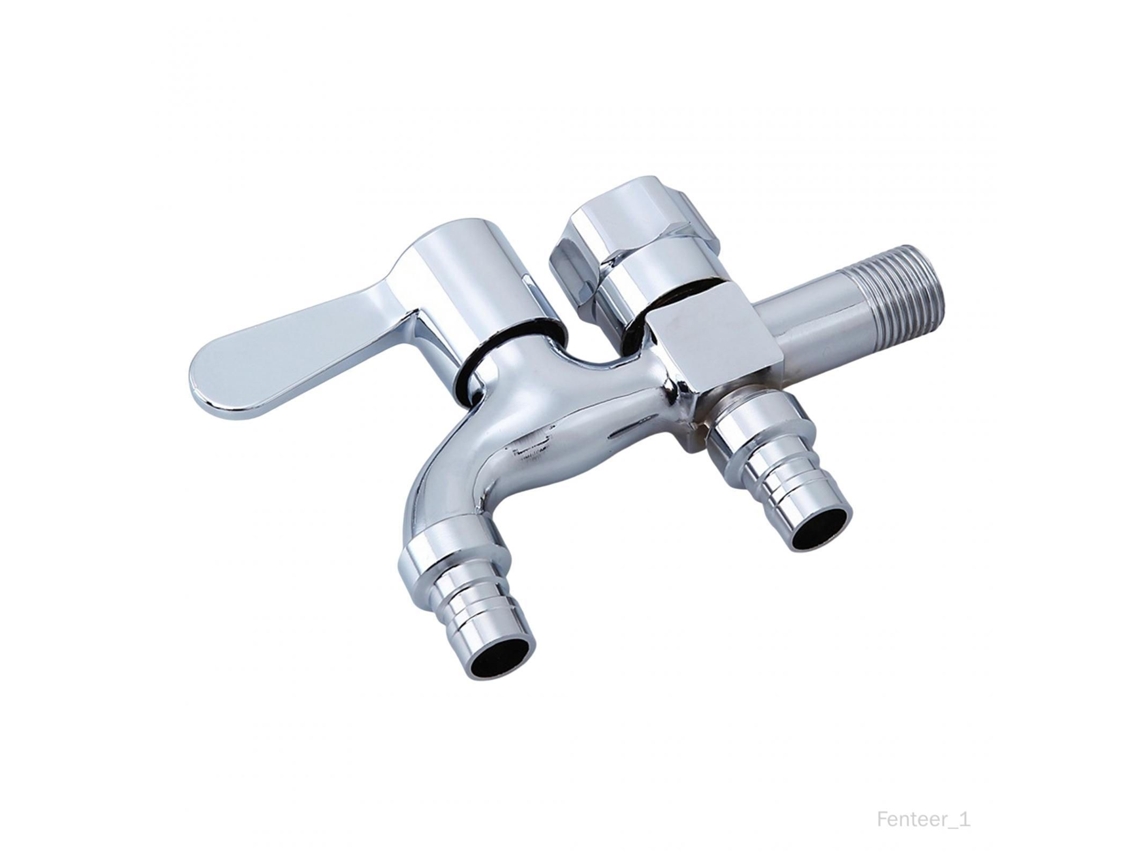 Torneira Para Máquina De Lavar Roupa, Banheiro, Esfregão, Piscina, Externa Com Saída Dupla, Interruptor Lado A Lado Aquaforge