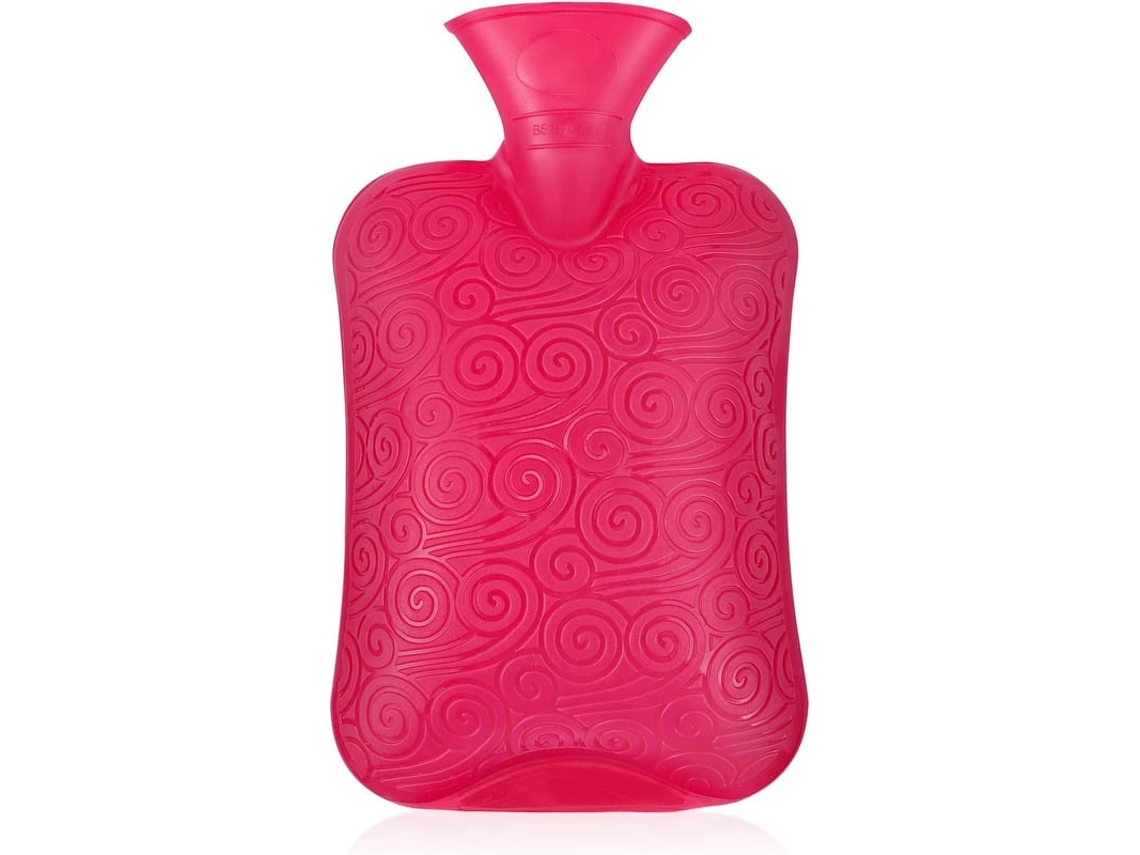 Garrafa De Água Quente De Borracha Premium Clássica, 2 Litros, Durável, Para Compressa Quente E Hipertermia