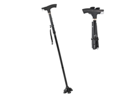 Cane Aluminio Ajustavel Pasta com Luz para Idosos