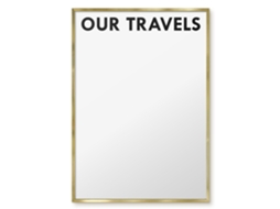 Magnetic Wall Board Our Travels For The Office Espelharte (70x100 Cm)