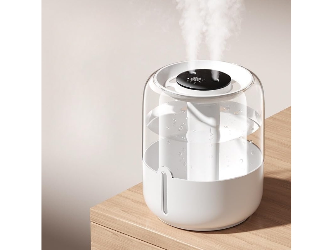Humidificador De Ar Com Dupla Pulverização, Humidificador Silencioso Com Fornecimento Superior De Vapor De Água E Ar.