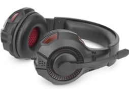 Auscultadores Gaming com Fio N'PLAY CONTACT 2.1 (On Ear - PC - Preto) — Controlador de som / Cabo 1,65m  / Design ergonómico para o ouvido