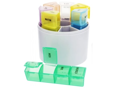 Caixa de comprimidos redonda de 7 dias ESTIPHARM