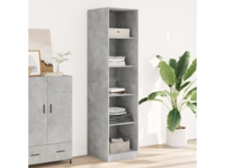 Vidaxl Roupeiro 50x50x200 Cm Contraplacado Cinzento Cimento