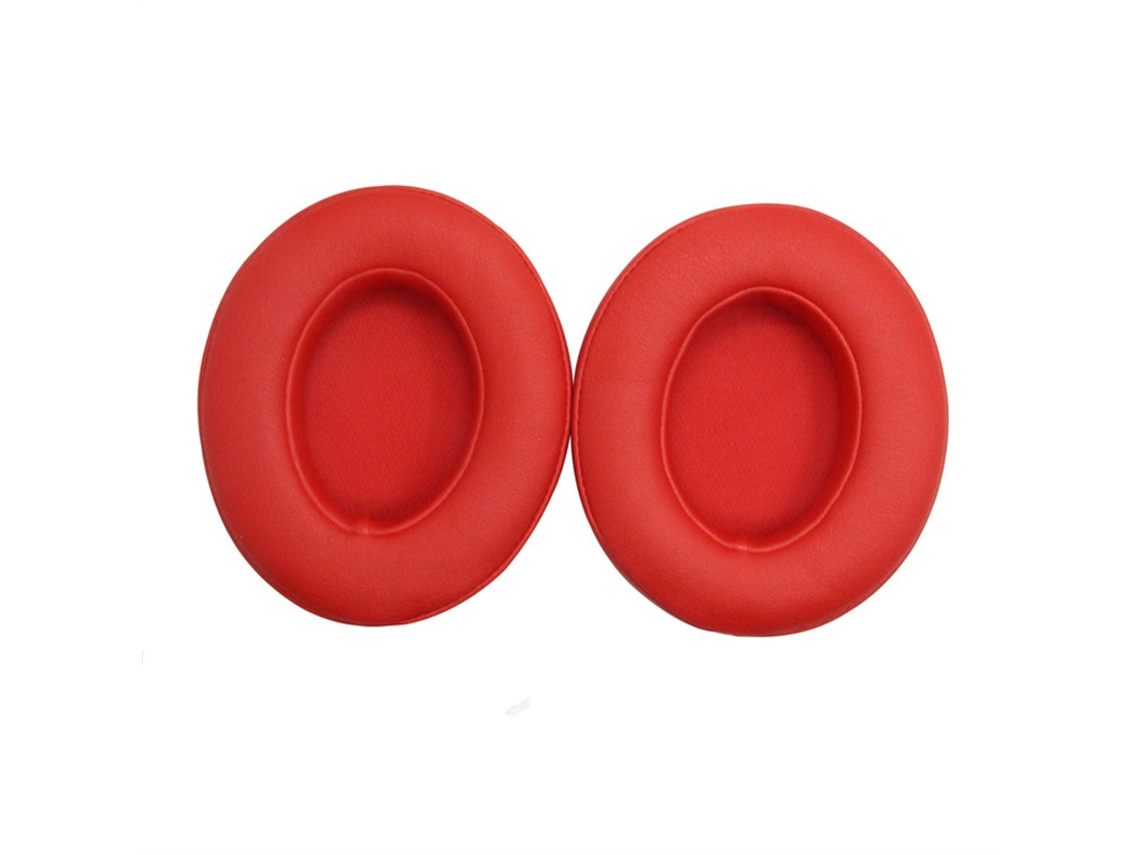 Almofada para Beats Studio 2.0 de Orelhas de Espuma Macia Vermelho XIAOMOYU