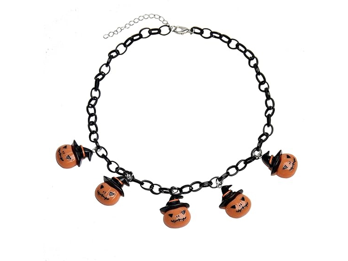 Colar de Halloween Pendente de Fantasma e Morcego para Jovens NEVEANCE