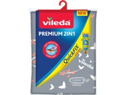 Capa para Tábua de Engomar VILEDA Premium 2 em 1 (Cinzento)