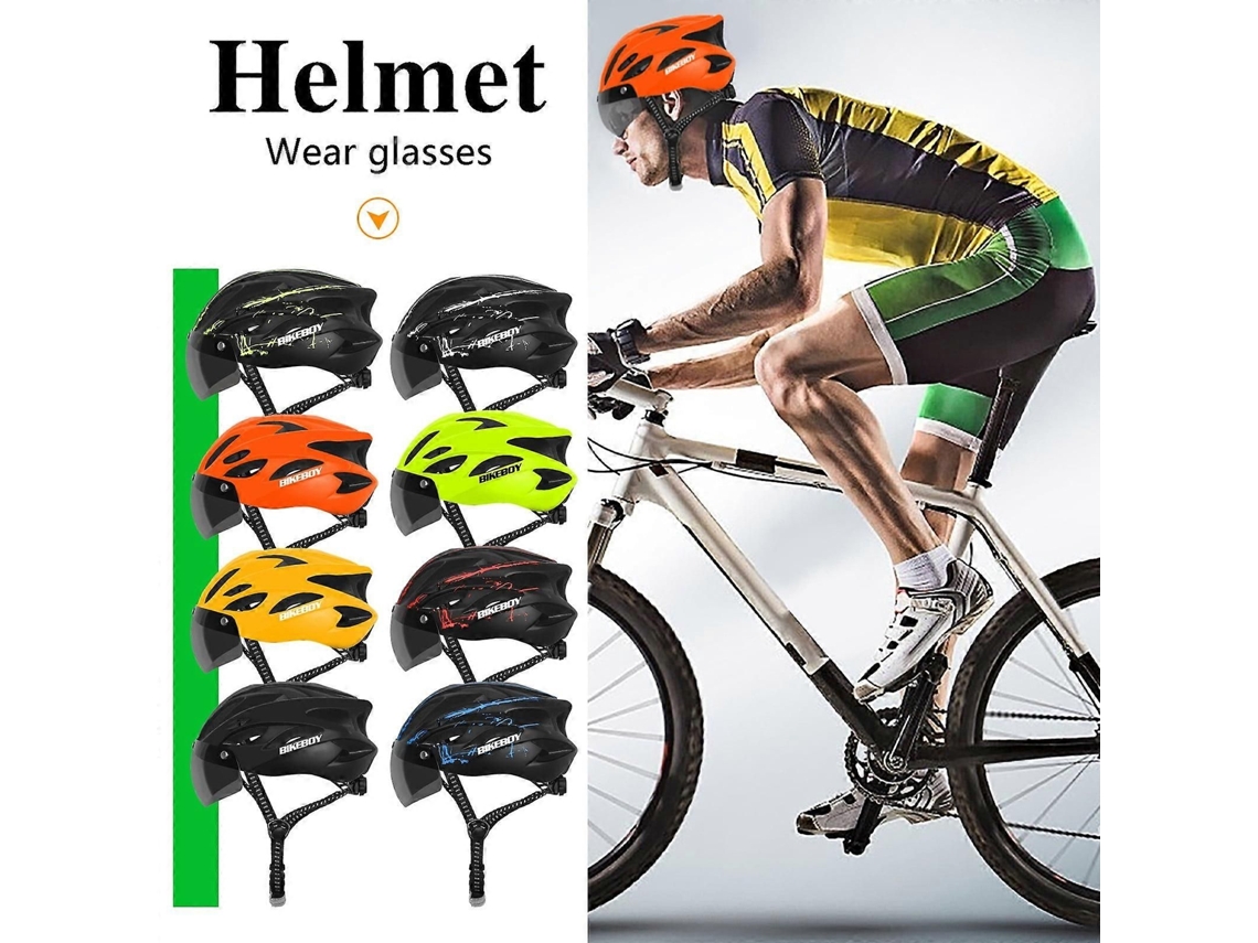 Capacete Unissex com Óculos Magnéticos, Viseira Solar, Ajustável TAISHENGDA
