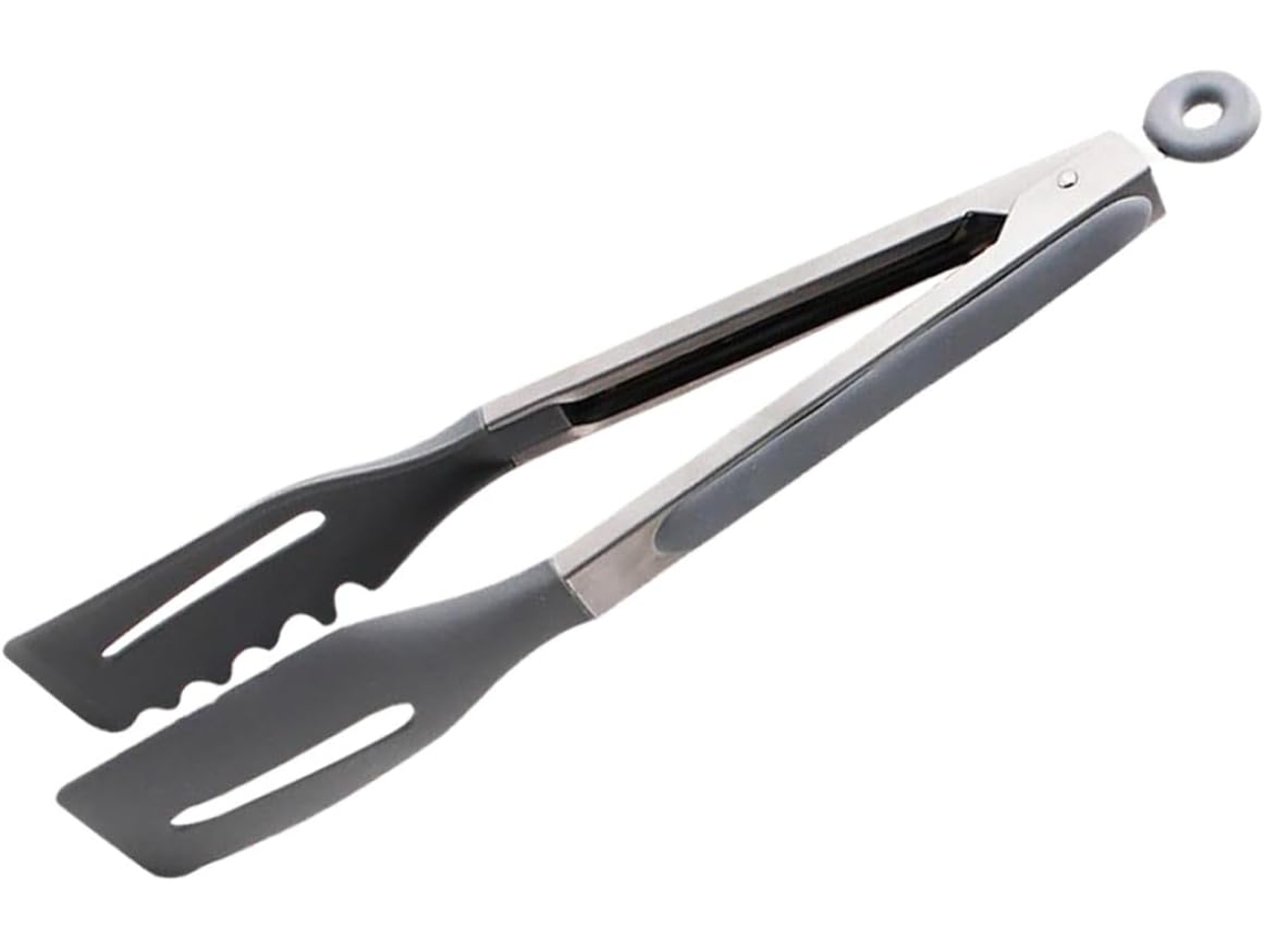 Pinças Para Grelhar Homoyoyo Em Aço Inoxidável Com Cabos De Silicone, Fáceis De Limpar E Confortáveis, Para Churrascos