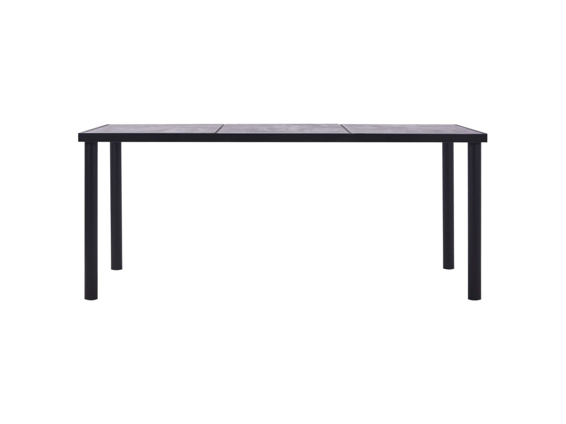 Mesa de Jantar 200x100x75 Cm MDF Preto e Cinzento MAISON EXCLUSIVE