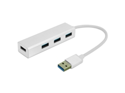 Hub Usb3.0 De 4 Portas Adaptador De 480 Mbps Em Liga De Alumínio Para Windows Os X Linux Ymcb210b