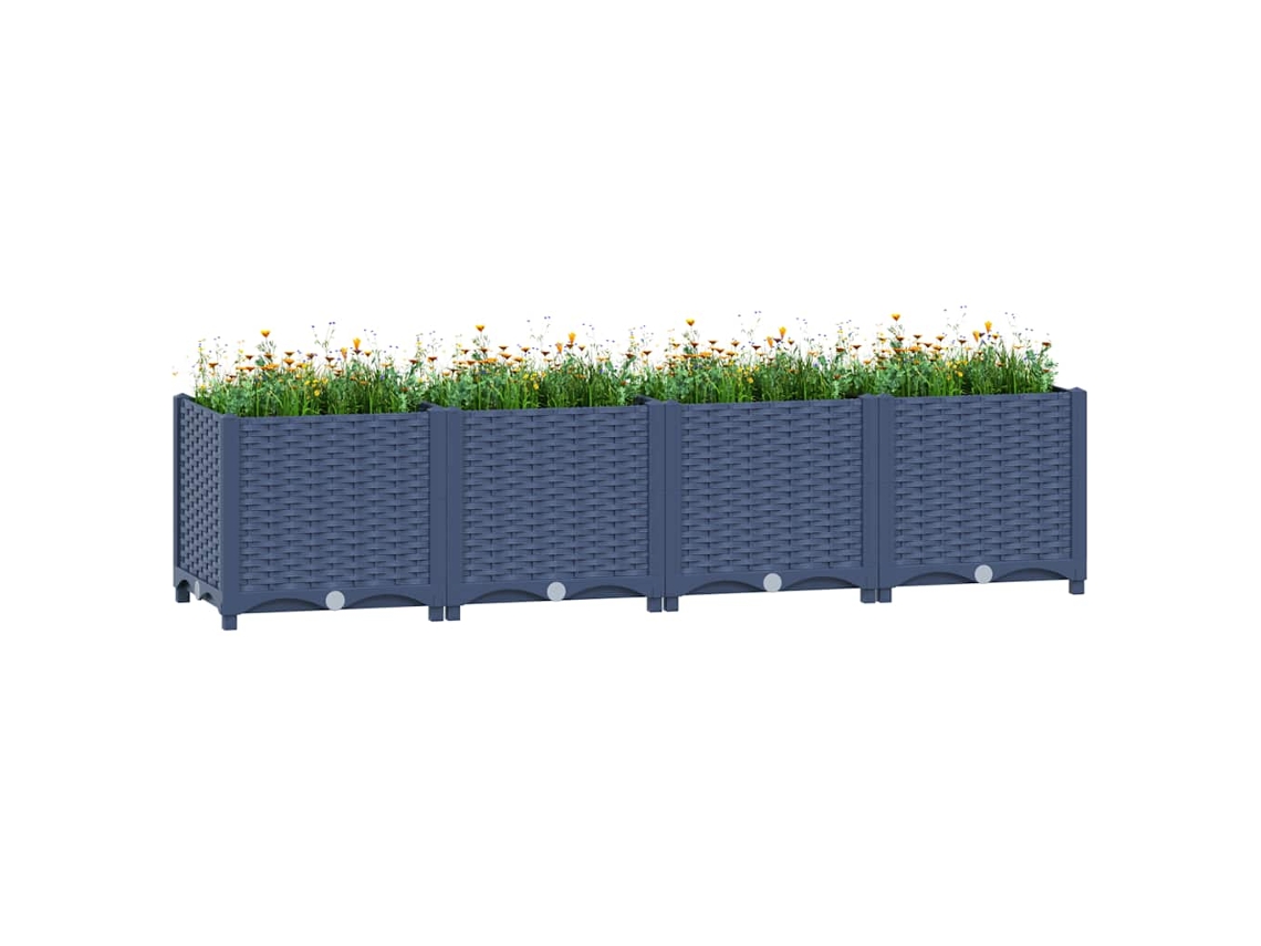 Vidaxl Canteiro Elevado 160x40x38 Cm Polipropileno