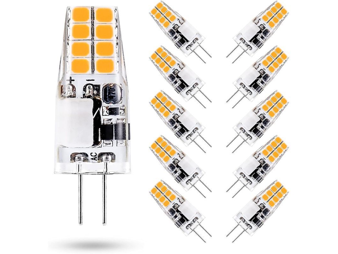 Lâmpada Led Nova Line G4 12v 3000k branco quente 3w 35w halógena equivalente pack de 10