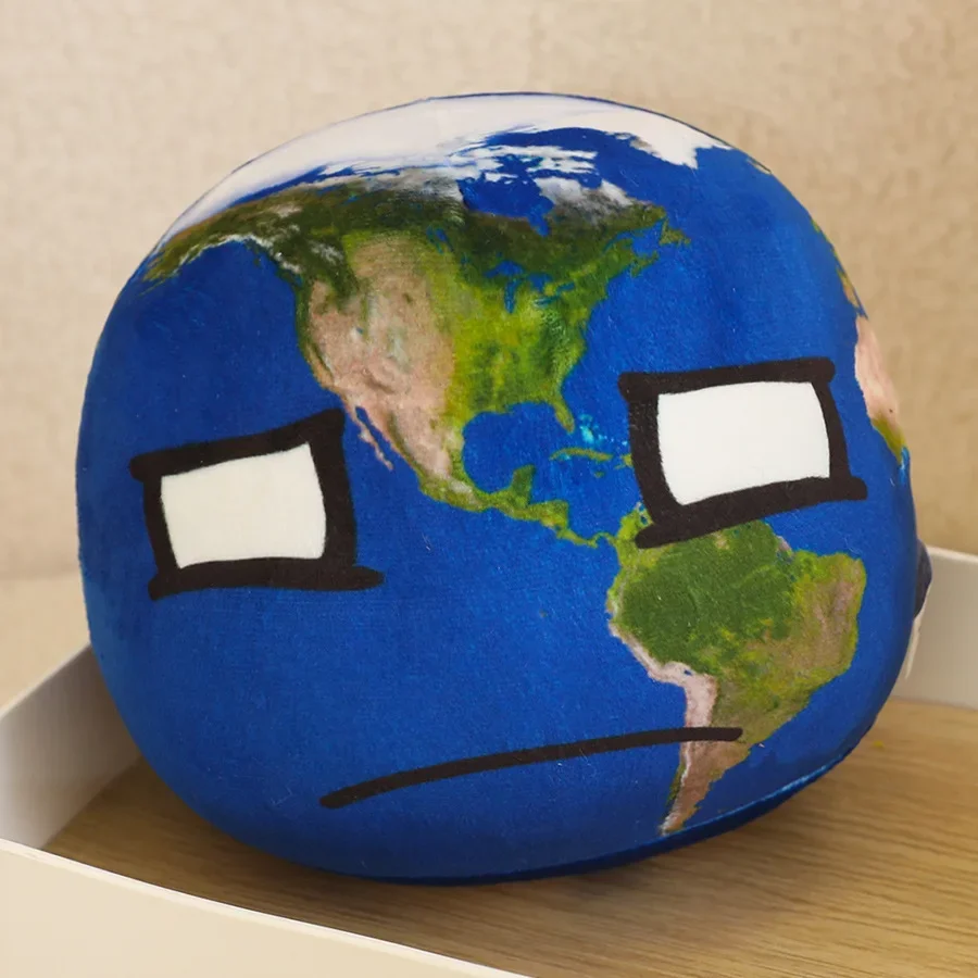 Almofada de Pelúcia Planeta, Enfeite de Pelúcia Educativo Infantil MDUG (terra 2 10 Cm)