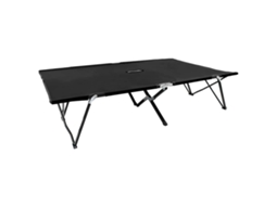 Vidaxl Espreguiçadeira/cama Dobrável Para 2 Pessoas Aço Preto