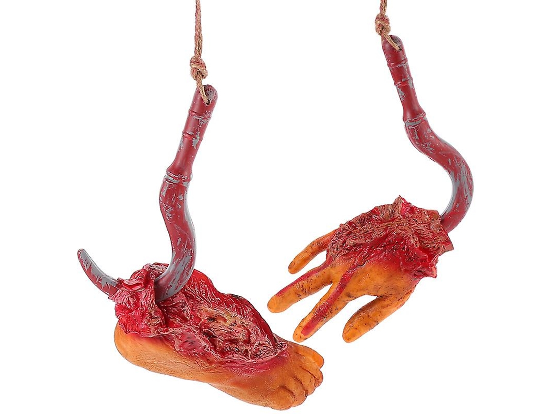 2 Peças de Adereços para Mãos e Pés de Halloween para Decorações de Halloween ALLINLESS