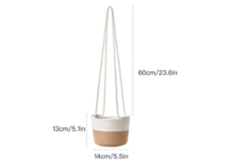 Pack de 2 Cestas Suspensas em Linho, LAXISCREED