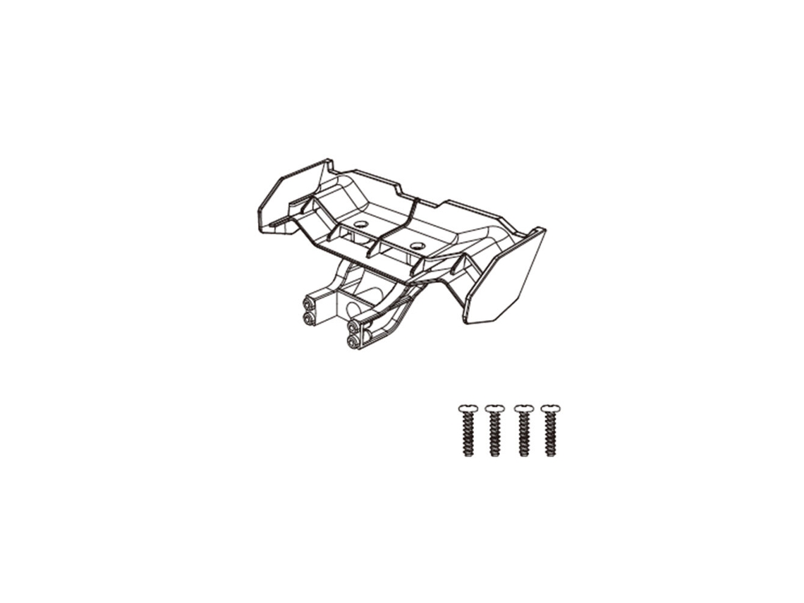 Cauda 1412amjx 14210 Rc Car Head up Wheel Tail Spoiler Peças de Substituição 14120 1412a MDUG