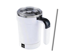 Copo Misturador Automático de Metal de Alta Qualidade, Branco, com Visor de Temperatura Led Integrado. TAISHENGDA