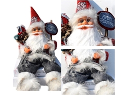 Enfeite De Natal De Papai Noel Para Decoração De Casa, Vitrine, Sala De Estar, Tecido, 57cm Gokoco (2)
