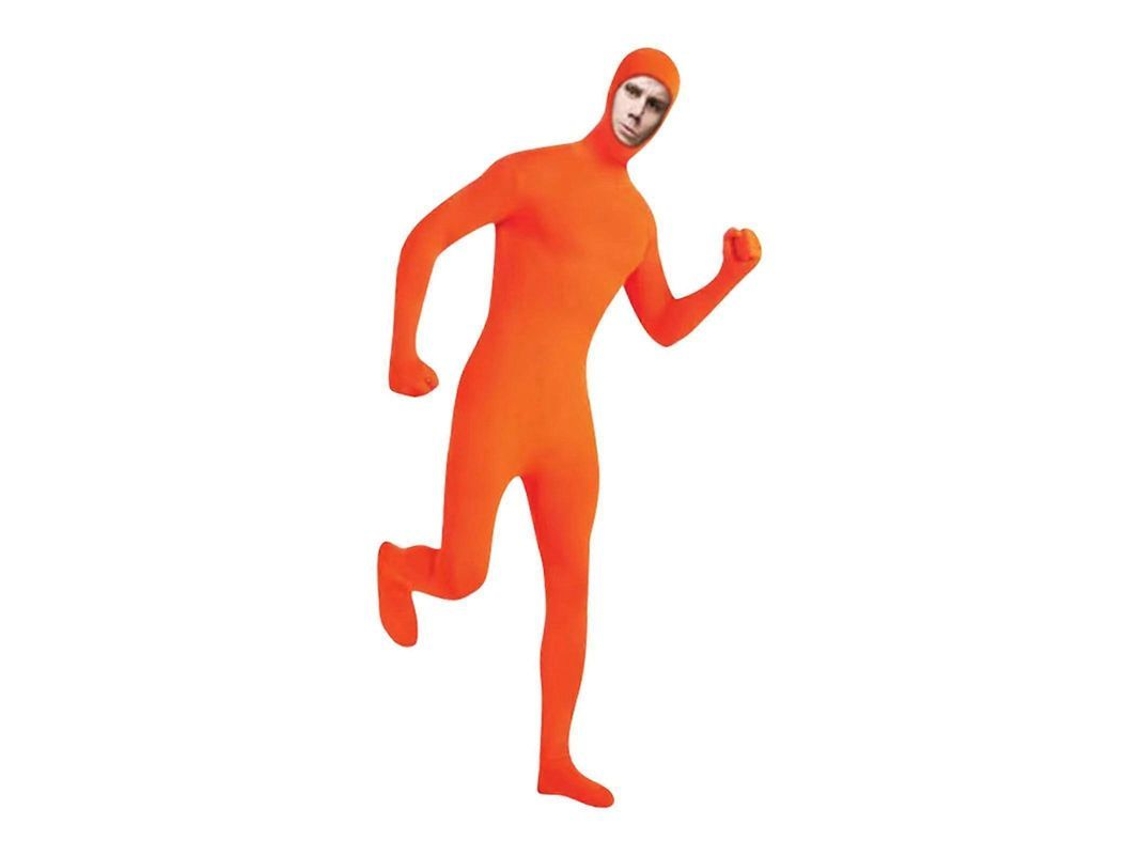Traje Zentai Morph Invisible Spandex Unisex Para Disfraces Cosplay Halloween Naranja S