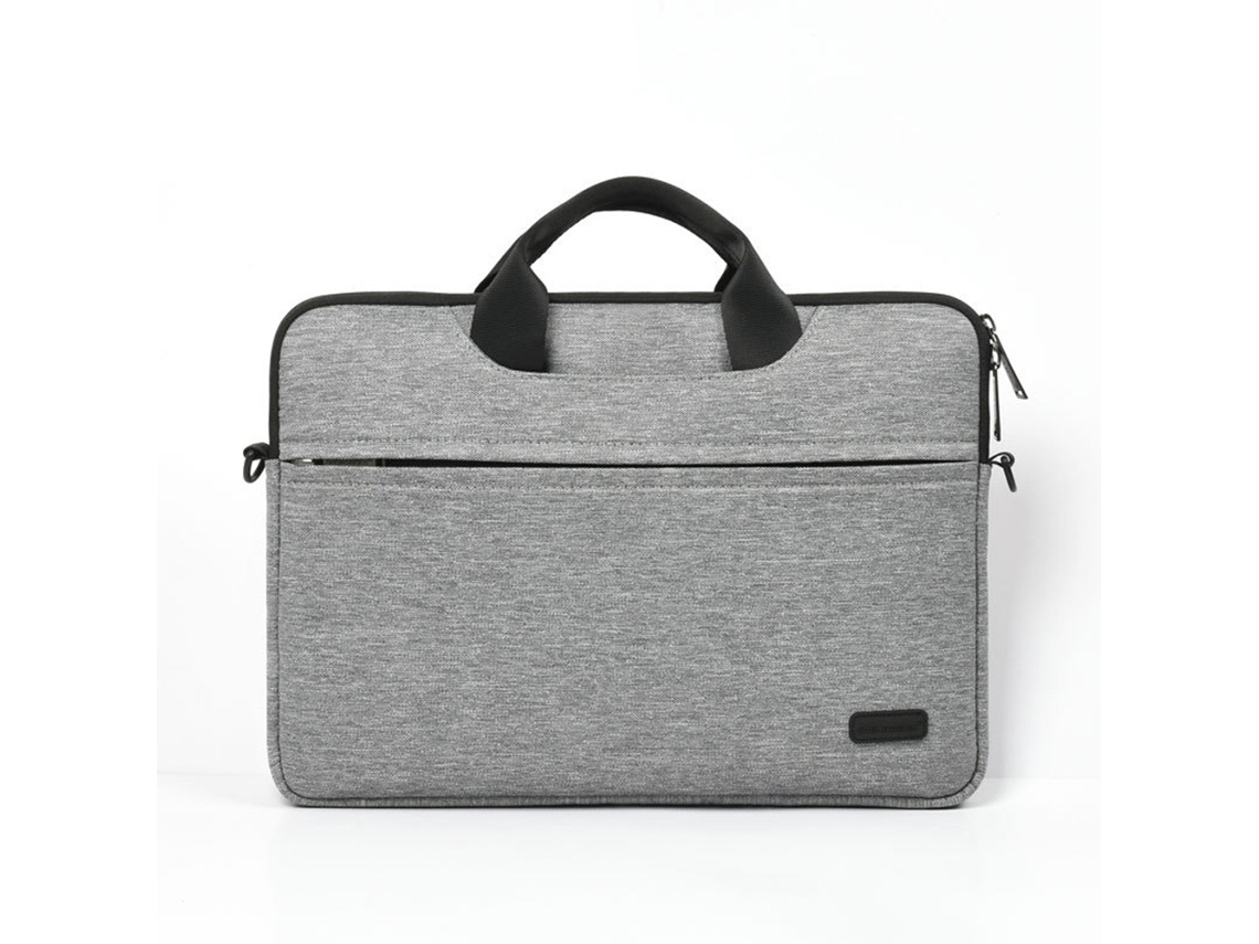 Pasta Para Laptop Em Poliéster Cinza: Resistente À Água E A Impactos, Ideal Para Laptops De 14/15,6 Polegadas.