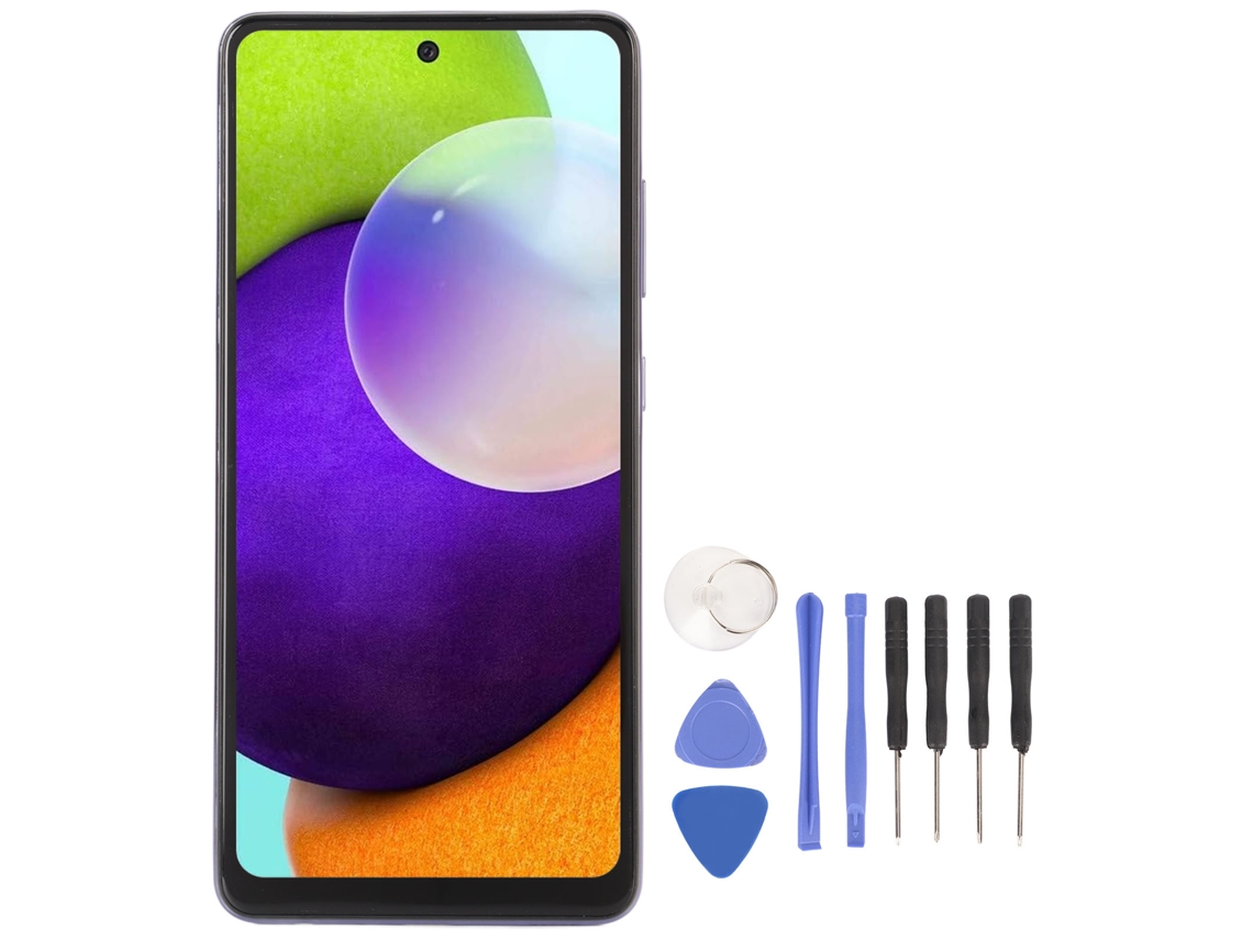 Tela Touch Screen Oled Para Samsung Galaxy A52 4g 6.5 Polegadas Com Sensor De Impressão Digital E Ferramentas De Reparo Roxa
