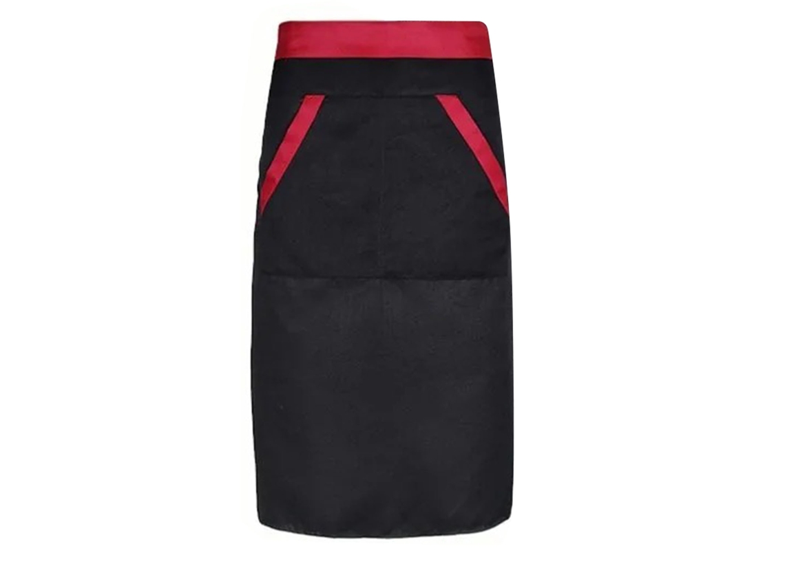 Avental de Cozinha S/MARCA com 2 Bolsos, Resistente a Sujeira e Respirável