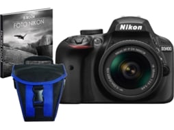 Kit Máquina Fotográfica Reflex NIKON D3400 + AFP DX18/55 (DX)