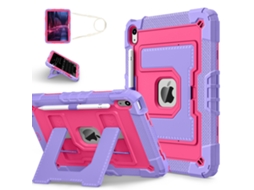 Capa Para Tablet Lurelia, Compatível Com Ipad 10ª/11ª Geração A16, Rosa, Silicone, Função Sono, Proteção Antiquedas