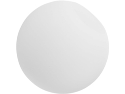 Abajur Esférico Em Polietileno Branco, 15 Cm De Diâmetro, Furo De 6 Cm, Redondo