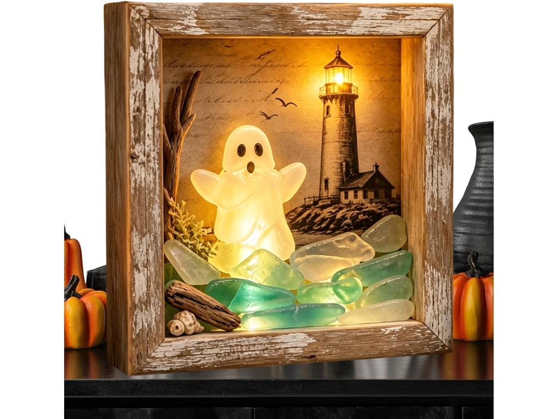 Caixa De Lembranças De Halloween Em Forma De Fantasma Para Decoração De Mesa |