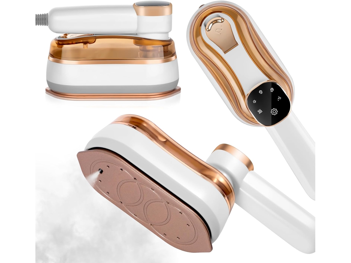 Ferro A Vapor Portátil, Mini Ferro A Vapor De 1200 W Com Tela Lcd, Portátil Para Roupas Com 5 Modos, Ferro A Vapor De Aquecimento Slowmoose