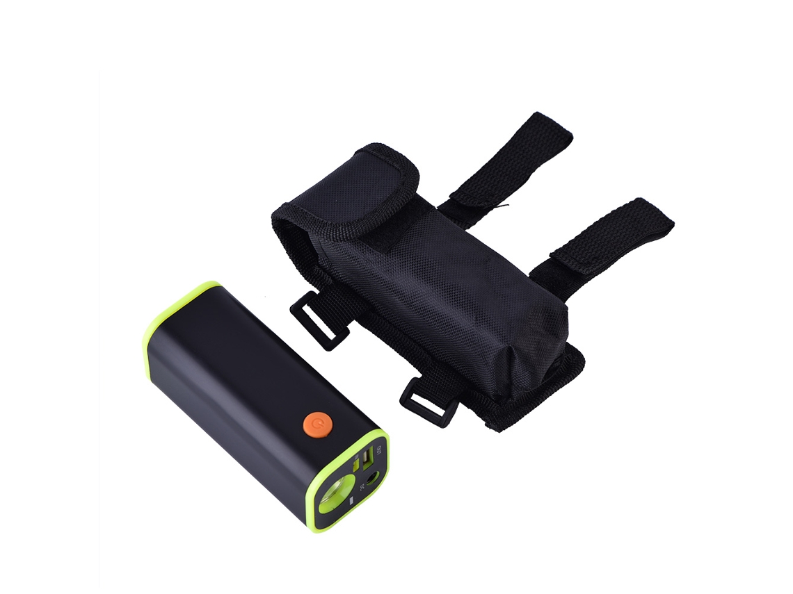 Power Bank EOOCOO com bateria 18650 para lanternas de bicicleta