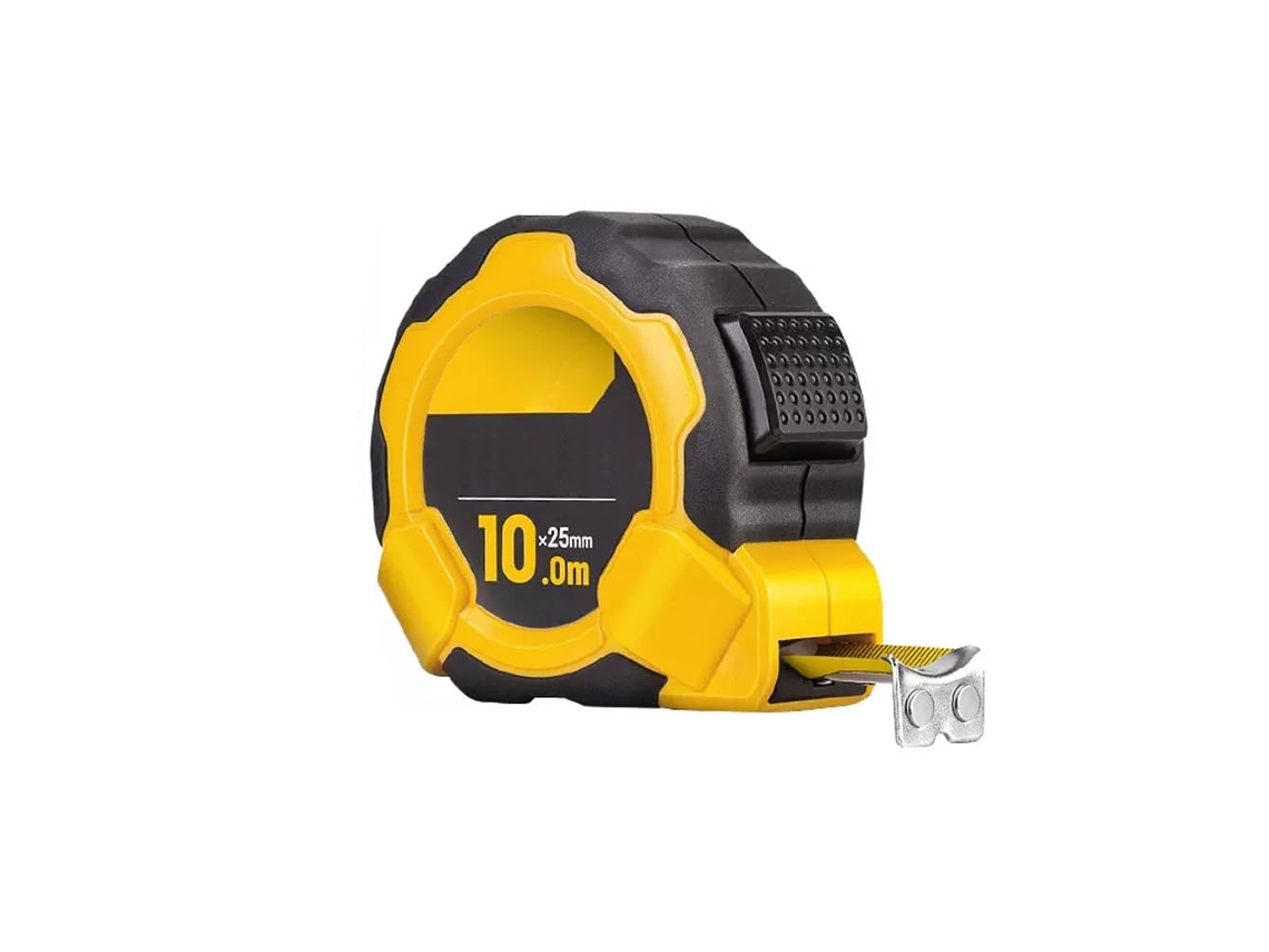 Fita Métrica Com Revestimento Protetor De Borracha, Fita Métrica De Aço Inoxidável Para Construção Civil, Carpintaria E