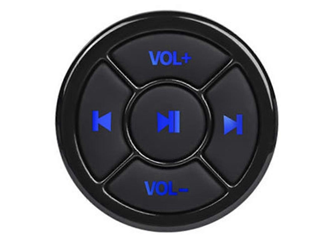 Controle Remoto Sem Fio Bluetooth 5.0 Com Botões De Mídia Para Carro, Moto E Volante, Compatível Com Celulares E Tablets Ios E Android.