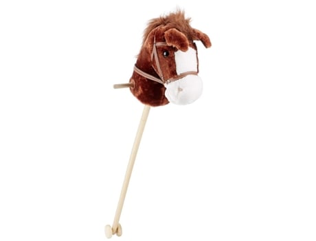 Caballo De Palo Con Sonido, Marrón Oscuro Johntoy