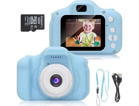 Câmara infantil - - Kidizoom - 8MP/1080P - Cartão TF de 16 GB - Bateria - Azul LAMZIEN