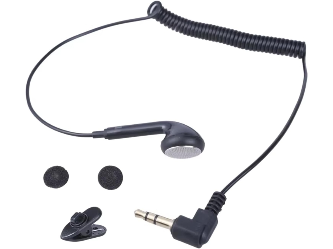 Fones De Ouvido Mono Com Fio E Isolamento Ruído.