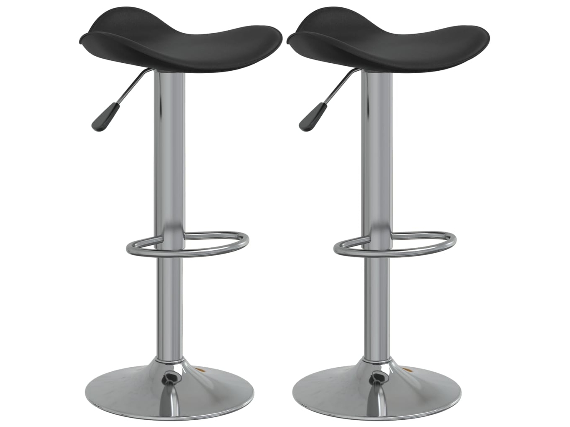Bar Stool, Bar Stools Vidaxl Preto Couro Artificial (n/a)