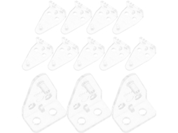 Conjunto De 12 Suportes Transparentes Plástico Para Persianas Rolo, Fáceis De Usar E Aplicar, Acessórios Duráveis Para
