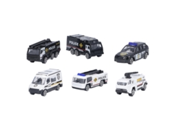 Ats set de Carros Swat 1:64 de Metal Fundido, Brinquedos Educativos Portáteis para Crianças, Modelos de Veículos Policiais
